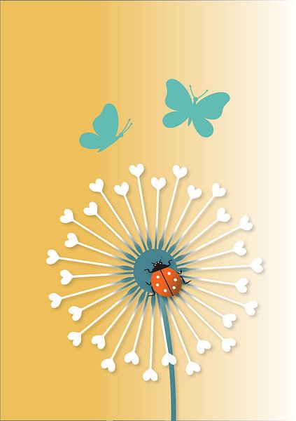 Illustration series with dandelions (2) by Atelier Hedy Marguerite