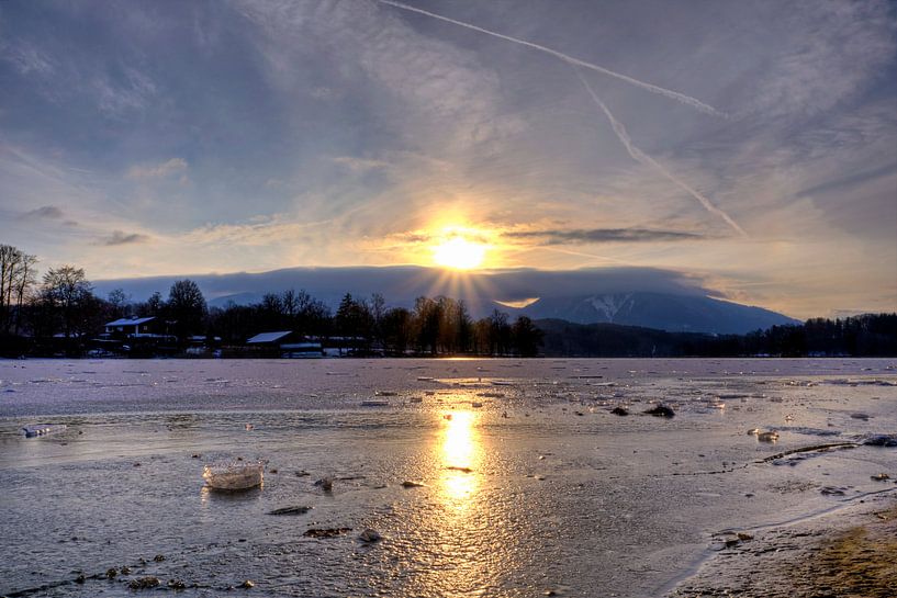 Réflexion dans la glace - Staffelsee par Roith Fotografie