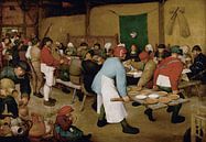 Farmers Hochzeit - Pieter Bruegel von Marieke de Koning Miniaturansicht