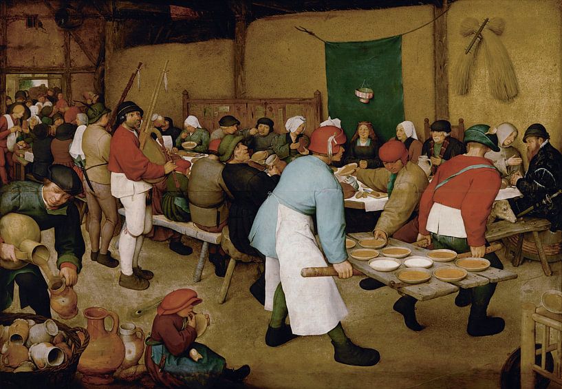 Farmers Hochzeit - Pieter Bruegel von Marieke de Koning
