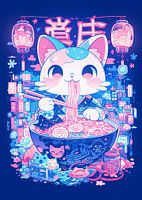 Cate Eet Ramen Neon