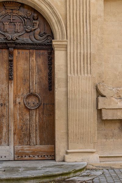 An old weathered castle door by Hilda Weges