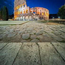 Het prachtig verlichte Colosseum van Roy Poots