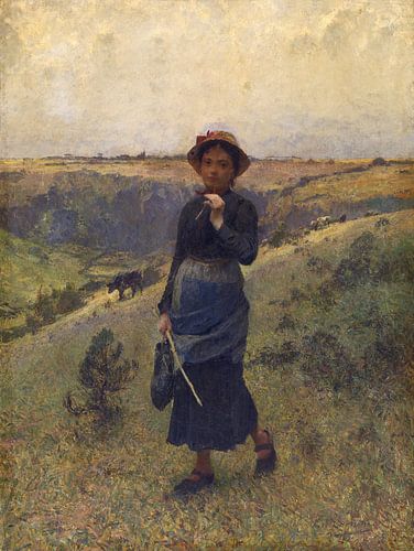Koeiendrijfster in de Ardennen, Evariste Carpentier