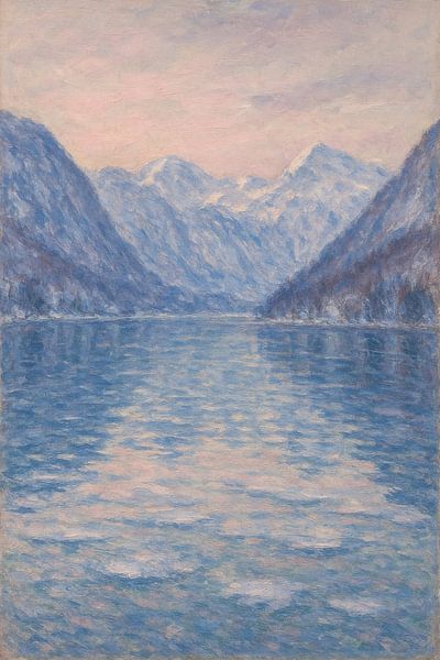 Winter Lake Serenity - Stille inmitten der Berge von Travel Shop