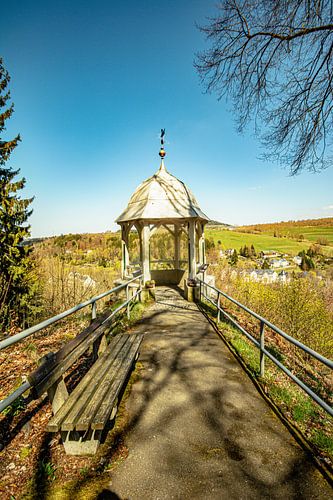 Landschap in het Erzgebergte in Annaberg Buchholz