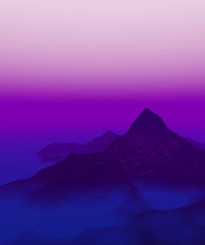 Evening in the mountains