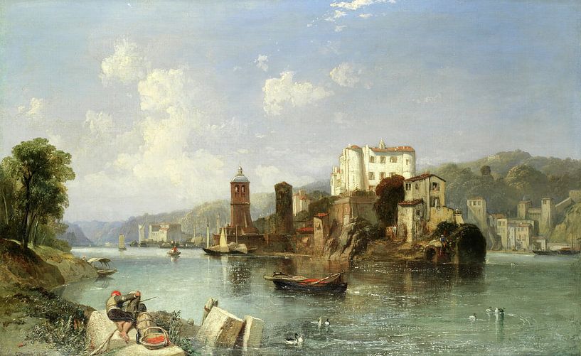 Clarkson Stanfield,River scene van finemasterpiece