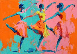 Tanz für Frauen | Joyful Movement in Color von Wunderbare Kunst