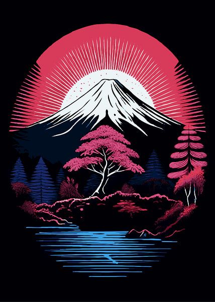 Sakura-Berg von Rizal Azhari