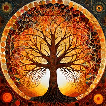 Autumn Tree of Life van Starworks:  LinaLena van der Star