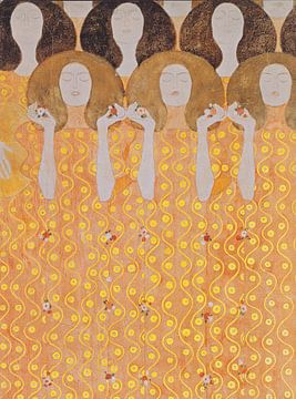 Gustav Klimt - Beethoven Frieze van Art for you