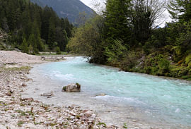 Out and About in the Karwendel – The Turquoise Ribbon I by Helmut Martin - The Art of Stone - Steinkunst & Photographie