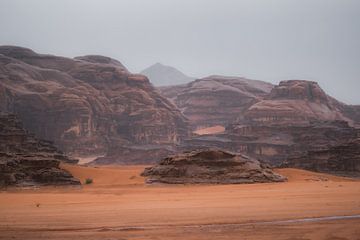 Landschap Wadi Rum Woestijn Jordanië I van fromkevin