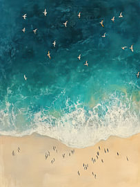 Vleugels boven de kust van Mosaic Dialogue