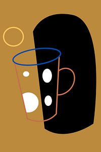 Getränk Tasse abstrakte Illustration