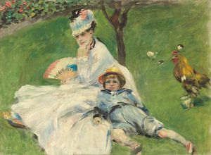 Madame Monet et son Fils, Auguste Renoir