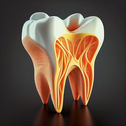 Illustration de dent en 3d