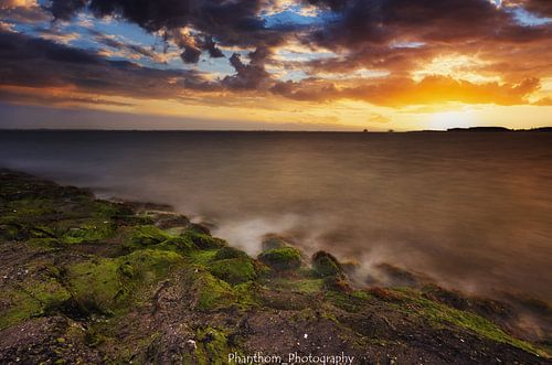 Late zonsondergang in Ritthem