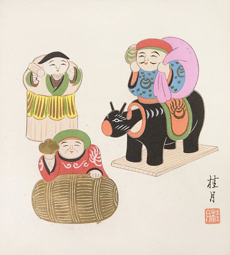 Japanisches Volksspielzeug: Frühling  (Kyōdo gangu shū: haru)