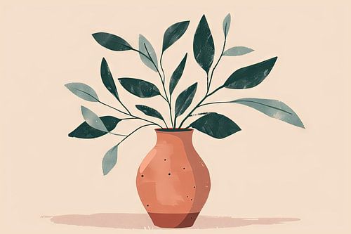 Minimalistische plantenfoto