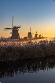 Lever de soleil à Kinderdijk sur Koos de Vries