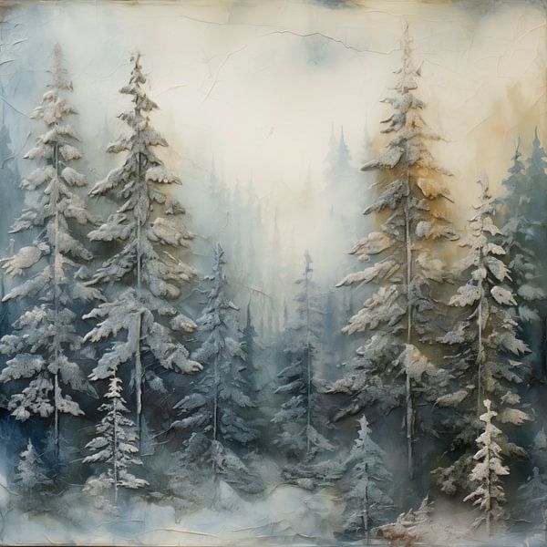 Winterlicher Wald von Whale & Sons