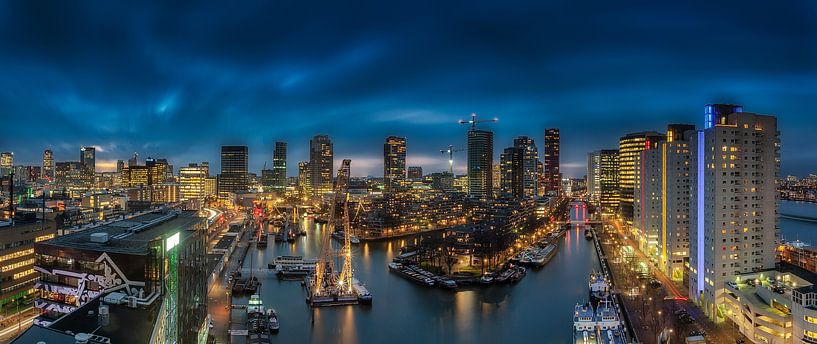 Panorama in Rotterdam van Roy Poots