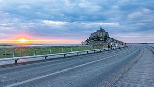 Coucher de soleil au Mont Saint Michel