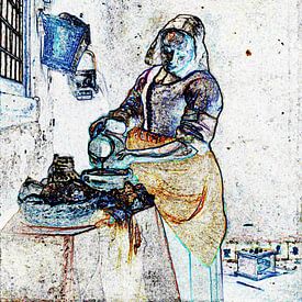 Vermeer &amp Milchmädchen; DICX von Dick Evers