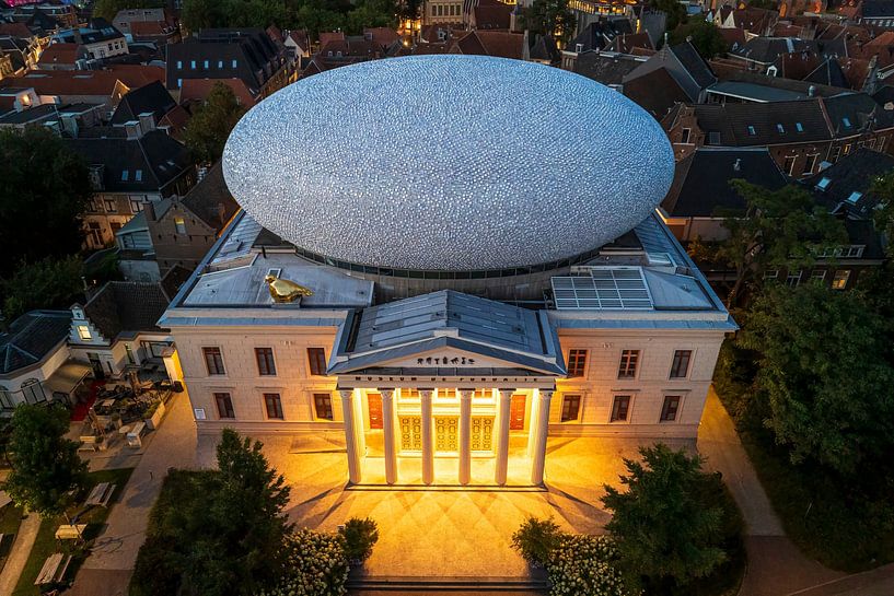 Fundatie museum in the evening seem from above by Sjoerd van der Wal Photography