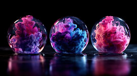 Colourful glass spheres – a panoramic view by TheXclusive Art