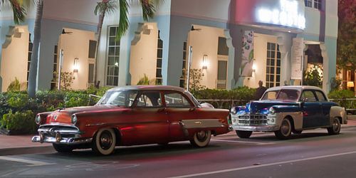 Klassieke auto's in Miami Beach