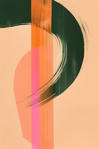 Intérieur abstrait naturel