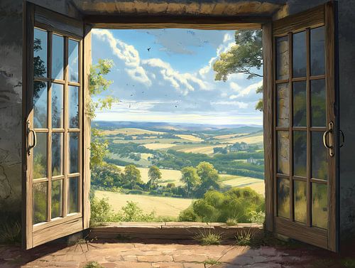 prachtig uitzicht vanuit de kamer