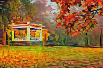 Kunstwerk Groningen: Najaar in Noorderplantsoen Groningen