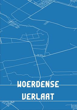 Blaupause | Karte | Woerdense Verlaat (Südholland) von Rezona