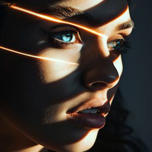 Woman - play of lights
