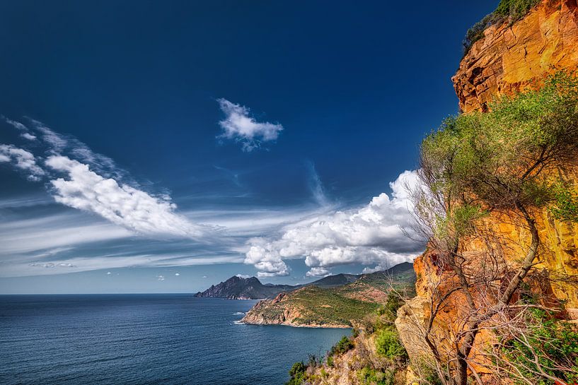 Côte ouest de l'île de Corse en Méditerranée par Voss photographie