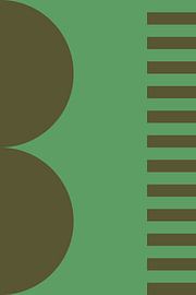 Bold colors and stripes collection. Olive and green no. 8 by Dina Dankers