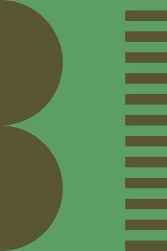 Bold colors and stripes collection. Olive and green no. 8 by Dina Dankers