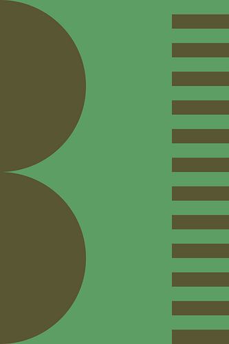 Felle kleuren en strepen collectie. Olijf en groen nr. 8