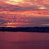 Red sky. by Aaron Goedemans