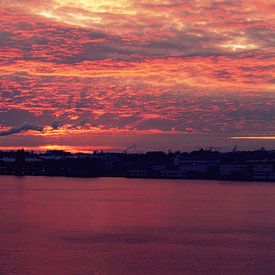 Red sky. von Aaron Goedemans