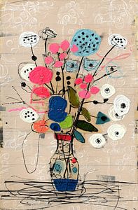 Florale Fantasie in Linie und Farbe