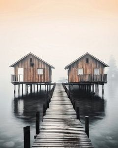 Hütten auf dem See