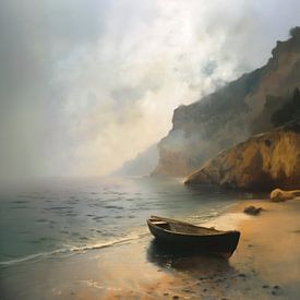 Stranded boat by Harry Cathunter