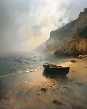 Stranded boat by Harry Cathunter