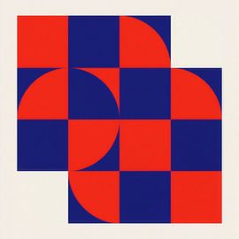 Cercles et carrés du Bauhaus | Géométrie abstraite sur Frank Daske | Foto & Design