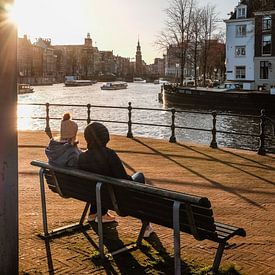 Coucher de soleil à Amsterdam sur zeilstrafotografie.nl